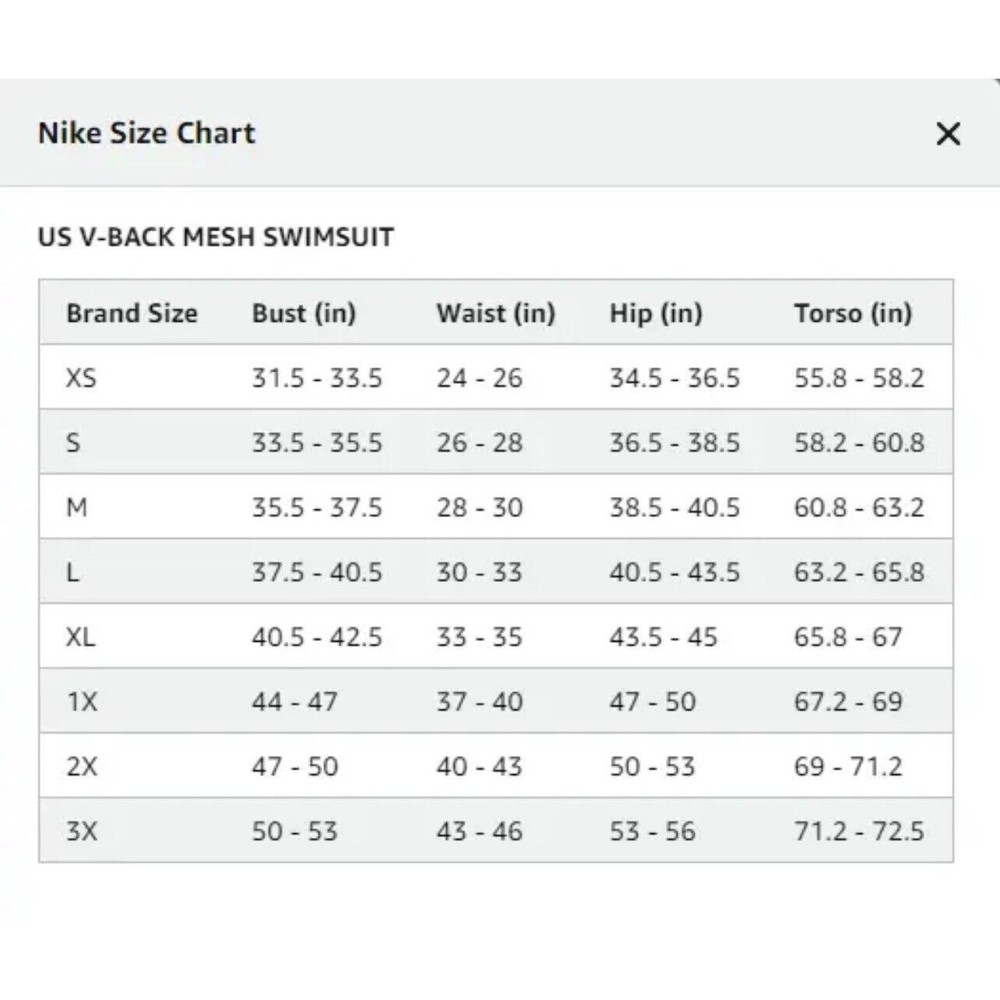 Nike Women's Standard Mesh Solid Edge V-Back One Piece Swimsuit Swimwear  Sz M - Picture 8 of 13